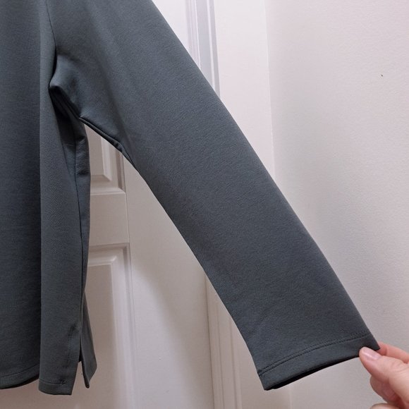 Eileen Fisher Cozy Brushed Terry Hug Funnel Neck Box-Top Size XL New wit… - Picture 4 of 10